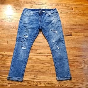 Fashion nova slim straight jeans-medium wash